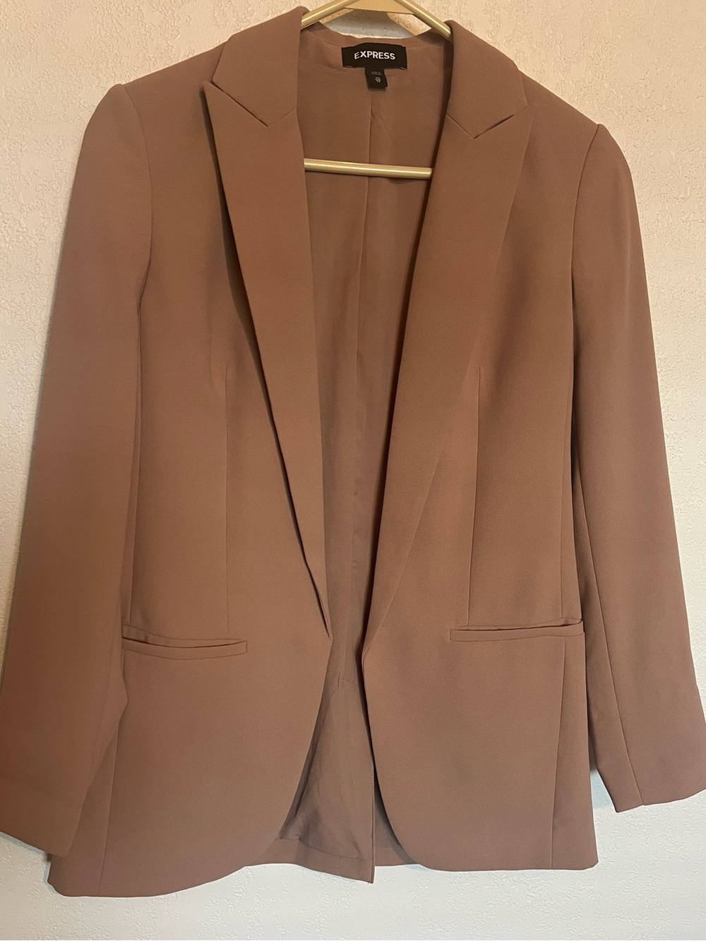 Express Women's Taupe Brown Tailored Blazer